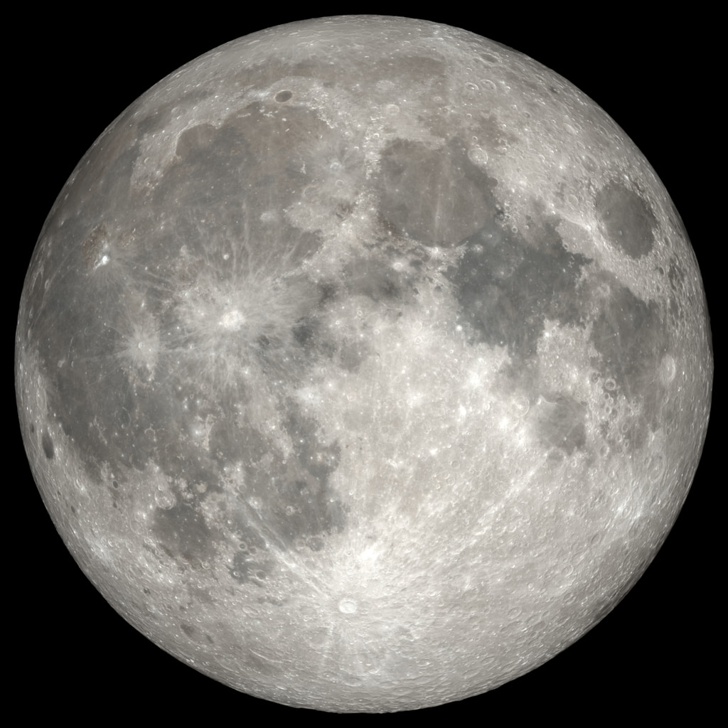 Full Moon photographed using data from NASA's Lunar Reconnaissance Orbiter — NASA Scientific Visualization Studio
