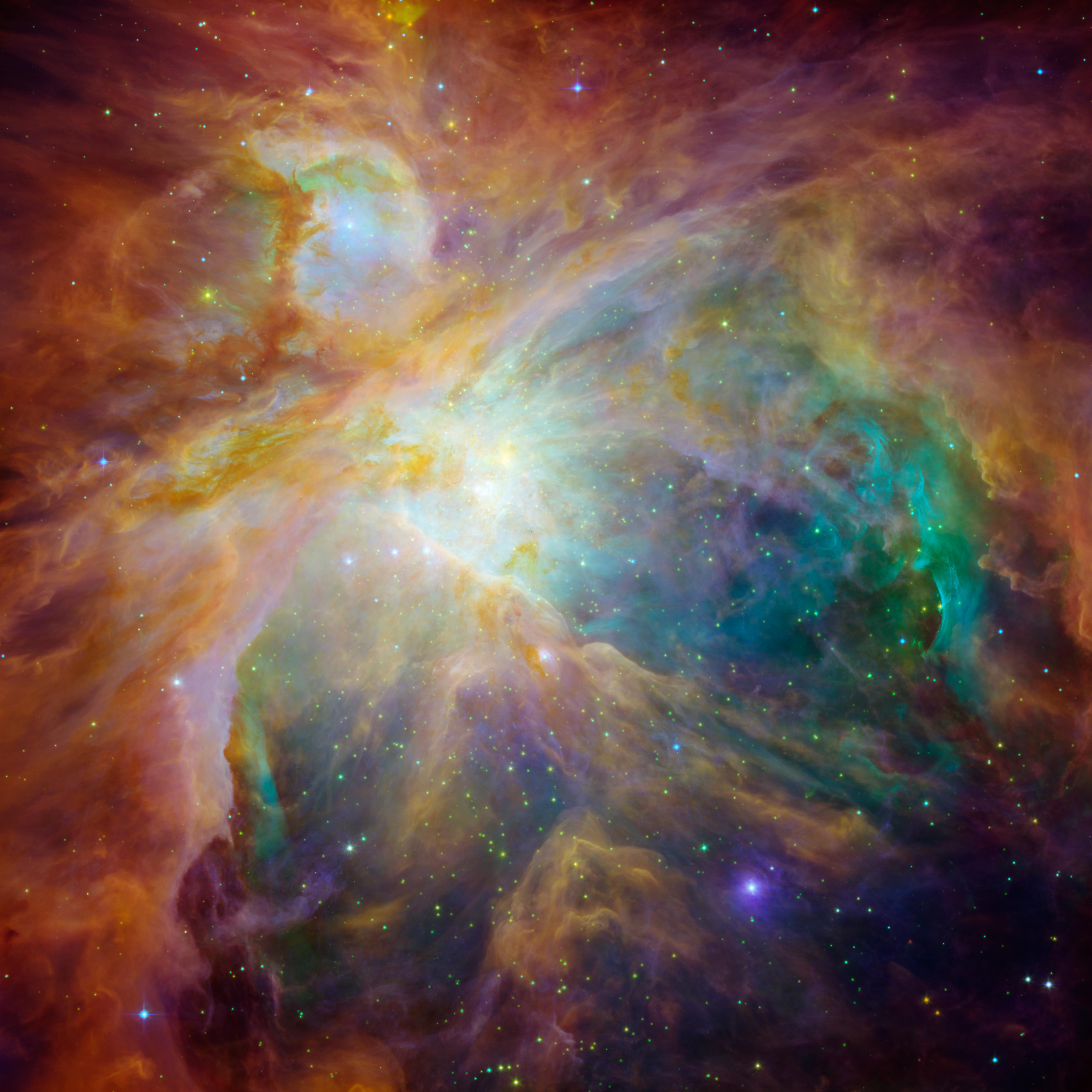 NASA view of the Orion Nebula core region used for winter sky context near Gemini
