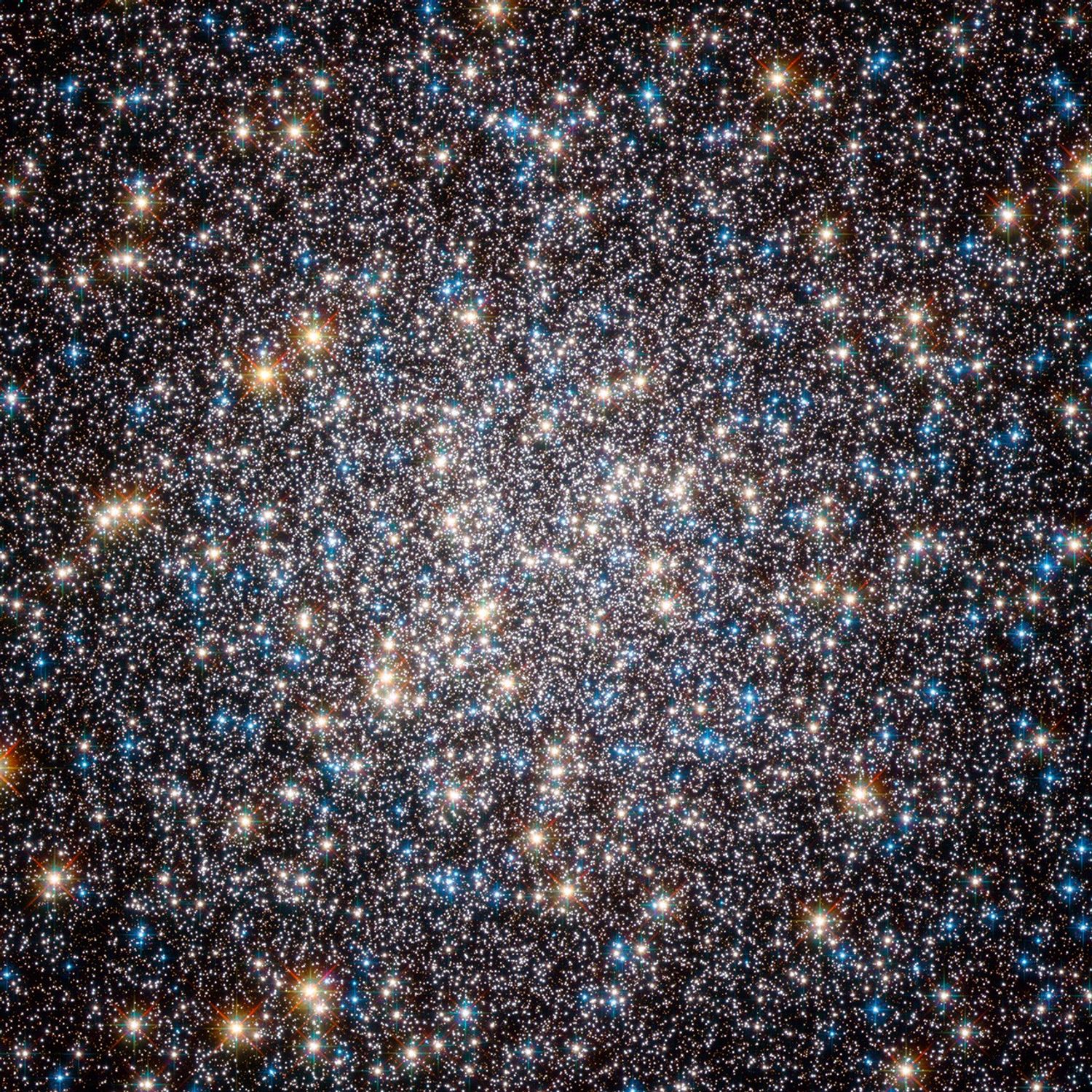 Globular cluster core region captured by the Hubble Space Telescope — M3 is one of the richest and brightest globular clusters in the northern sky