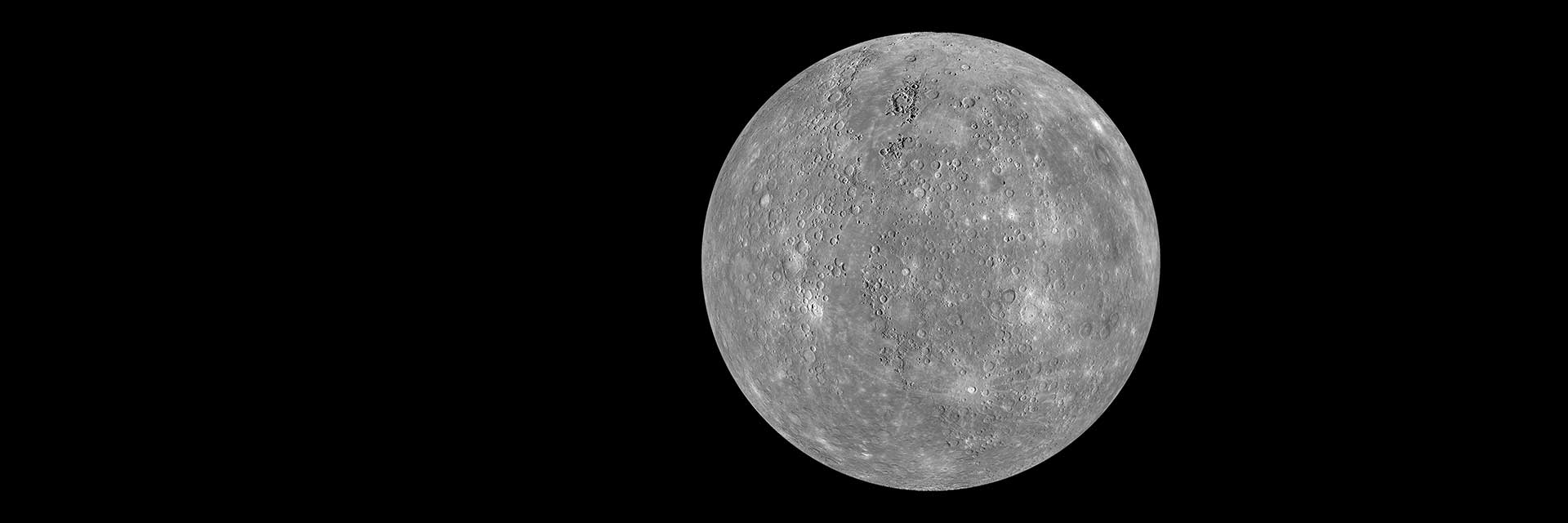 Mercury from NASA MESSENGER used for lineup target recognition
