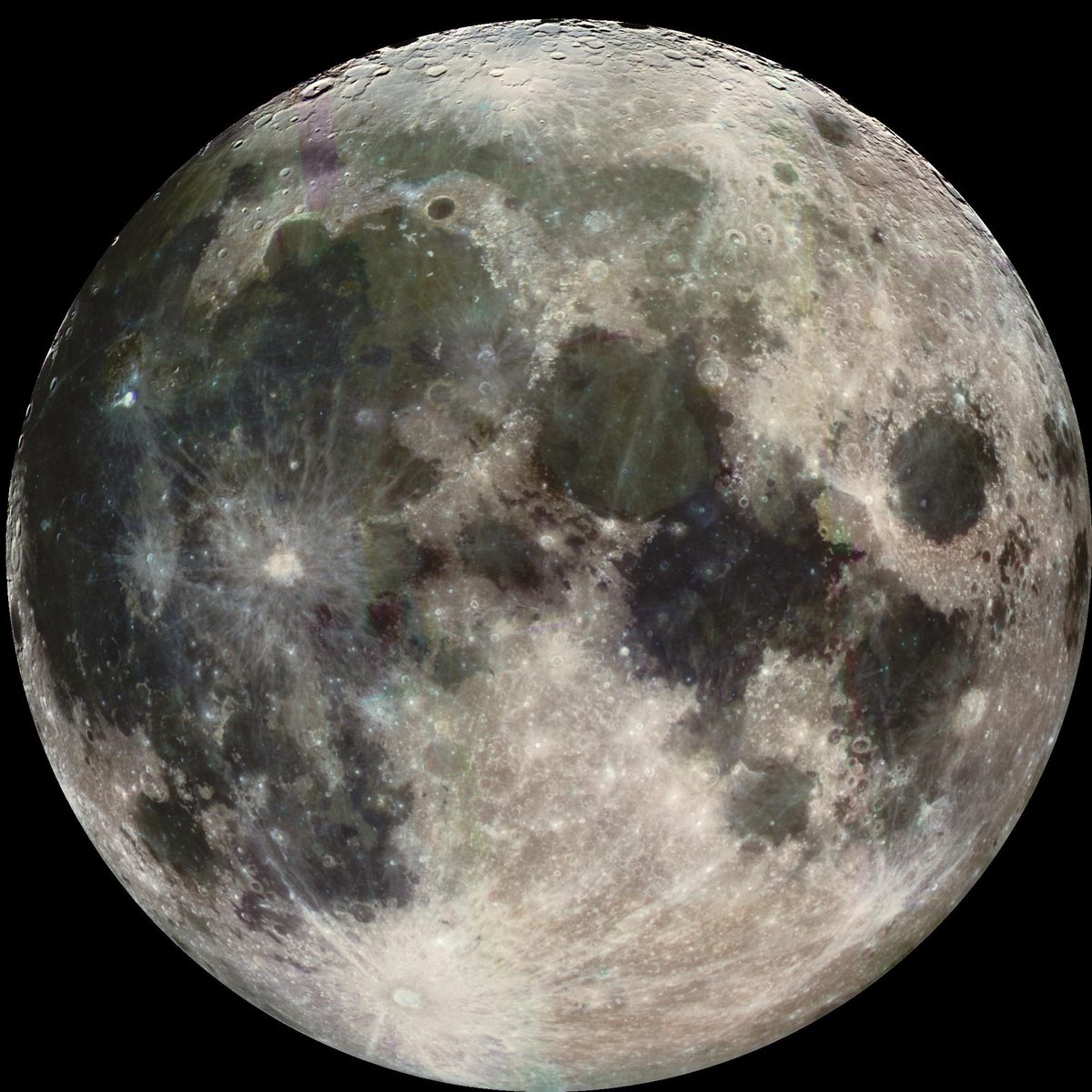 The Moon's limb photographed by NASA — even at full phase the lunar limb shows mountains and crater rims in profile