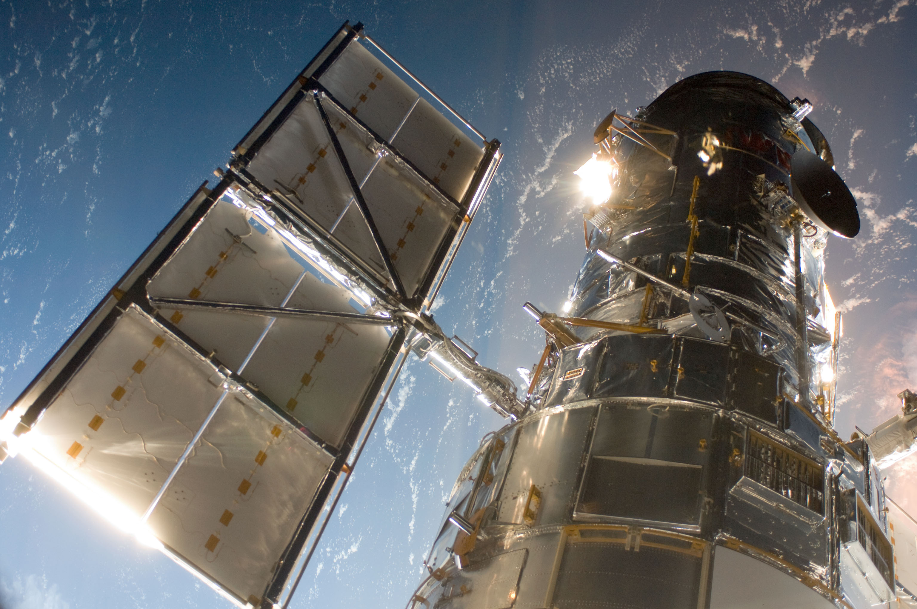 NASA artist concept rendering of the Nancy Grace Roman Space Telescope in orbit