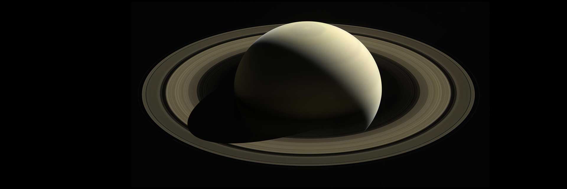 Saturn and its rings photographed by NASA's Cassini spacecraft — the most distant planet easily visible to the naked eye