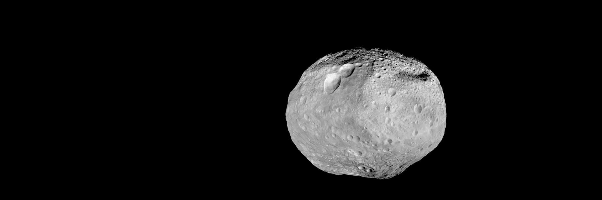 Asteroid Vesta photographed by NASA's Dawn spacecraft