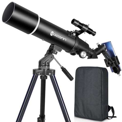 EACONN 80mm Aperture 600mm Refractor Telescope