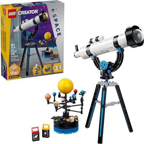 LEGO Creator 3-in-1 Space Exploration Telescope set 31378 — builds into a telescope, microscope or UFO