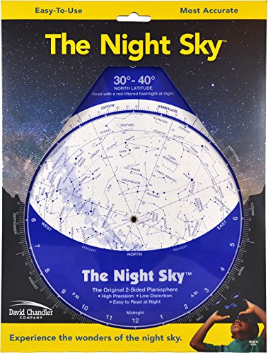 The Night Sky 30°–40° Planisphere
