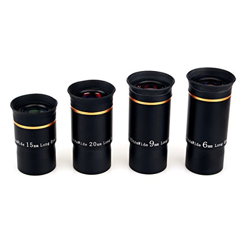 SVBONY 66 degree ultra wide angle eyepiece set 4 piece