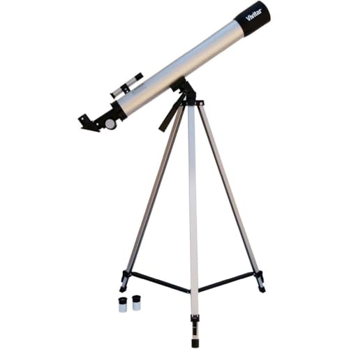 Vivitar TEL50600 50mm refractor telescope on tripod